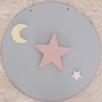 ΣΤΡΟΓΓΥΛΟ ΞΥΛΙΝΟ ΠΛΑΙΣΙΟ ΘΑΛΑΣΣΙ ΜΕ ΑΣΤΕΡΙ ΚΑΙ ΣΧΕΔΙΑ