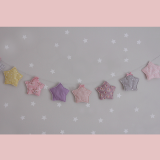 PUFFY ΥΦΑΣΜΑΤΙΝΟ ΜΠΑΝΕΡ ΣΕ ΣΧΕΔΙΟ ΑΣΤΕΡΙ ΣΕ ΔΙΑΦΟΡΑ ΧΡΩΜΑΤΑ