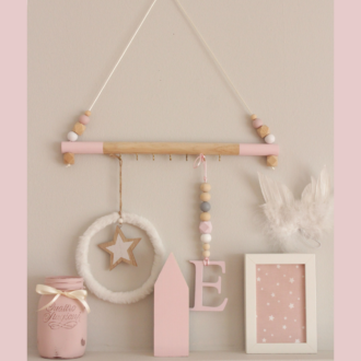 ΞΥΛΙΝΗ ΚΡΕΜΑΣΤΡΑ ΜΕ ΞΥΛΙΝΕΣ ΧΑΝΤΡΕΣ ΜΕ ΡΟΖ ΑΚΡΕΣ