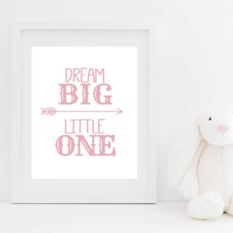 ΠΟΣΤΕΡ ΣΕ ΚΟΡΝΙΖΑ "Dream Big Little One"