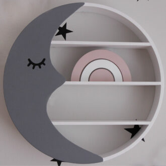 ΡΑΦΑΚΙ ΣΕ ΣΧΕΔΙΟ ΦΕΓΓΑΡΙ - ΛΕΥΚΟ ΜΕ ΓΚΡΙ ΣΚΟΥΡΟ ΦΕΓΓΑΡΙ