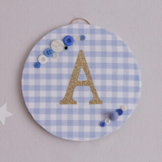 ΣΤΡΟΓΓΥΛΟ ΞΥΛΙΝΟ ΠΛΑΙΣΙΟ ΜΕ MONOΓΡΑΜΜΑ